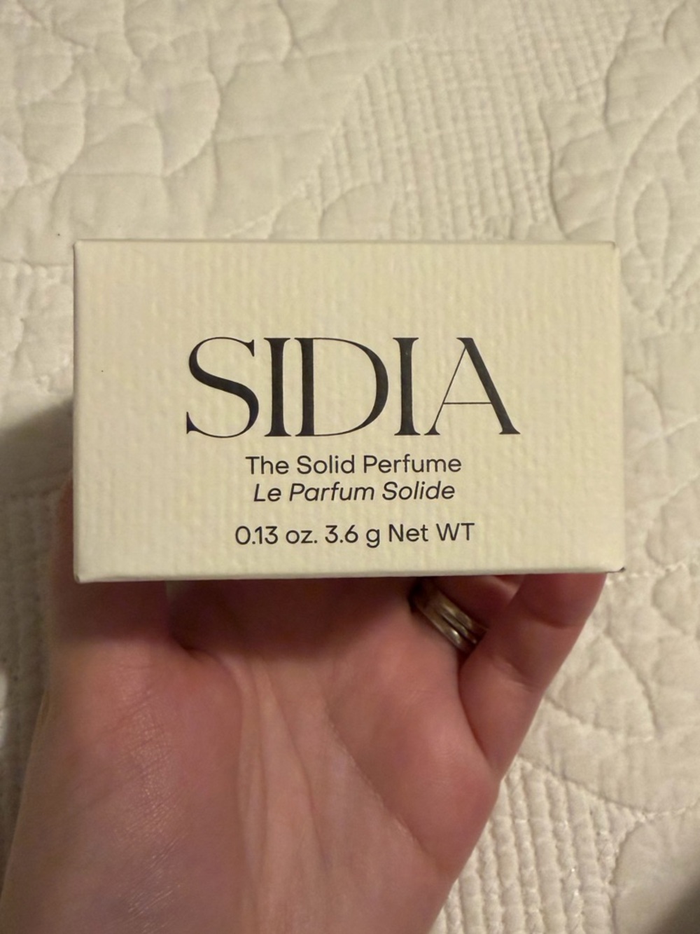 NIB Sidia Solid Perfume “Cypress and Muske”